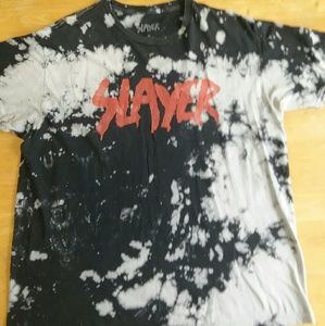 Slayer all over print splatter logo shirt xl